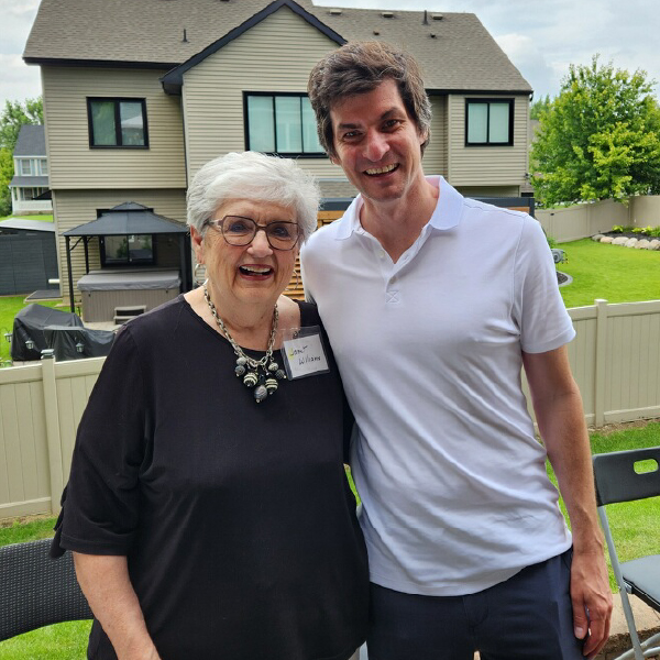 Savage Mayor Janet Williams with Matt Little