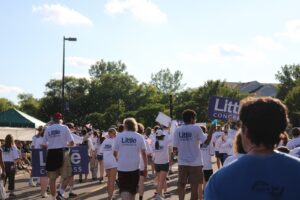 Matt Little for Congress team walking in parade